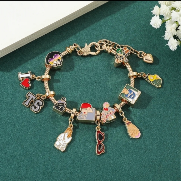 Taylor Swift Jewelry - Taylor Swift Themed Charm Bracelet